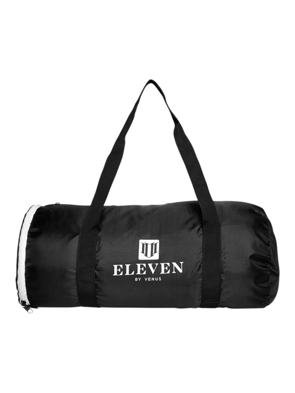 Eleven by Venus Williams Duffle Bag Foldable Packable Black White Gym Weekender
